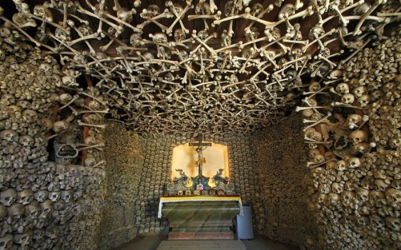 Inner view of Ossario di Custoza